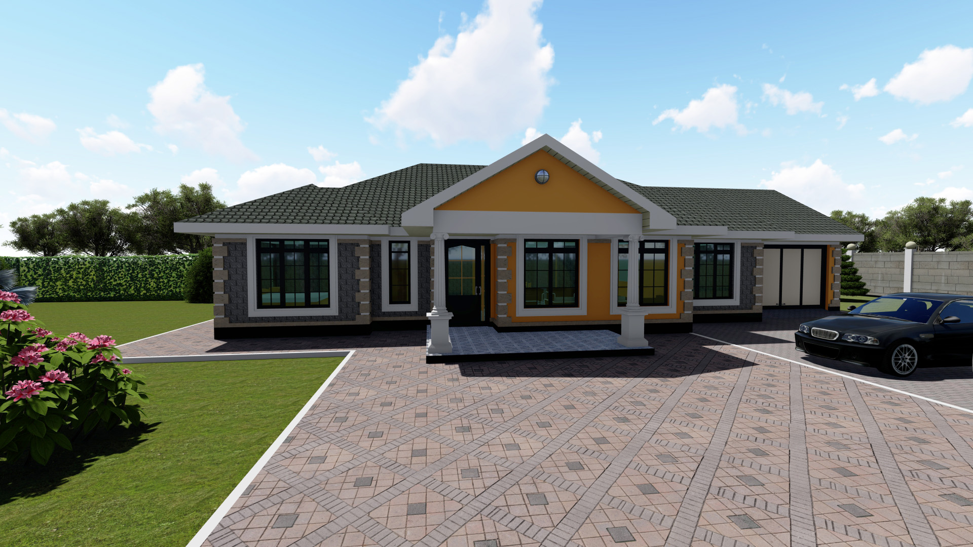 Three Bedroom bungalow house